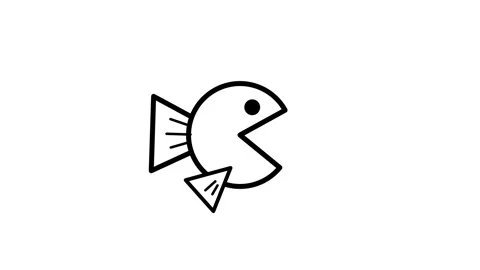 Big Fish Competition Icon Stock Footage 343508835
