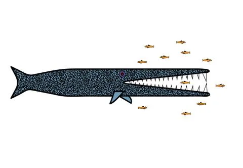 Big fish eat small fish business concept Stock Illustration