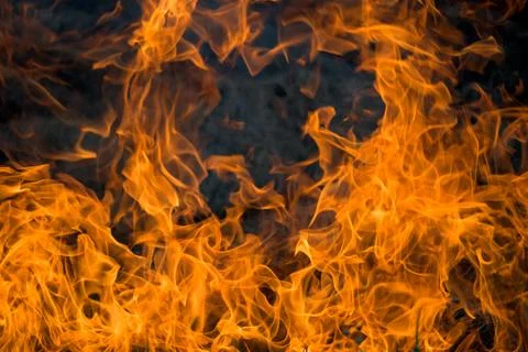 Big flames. Stock Photos