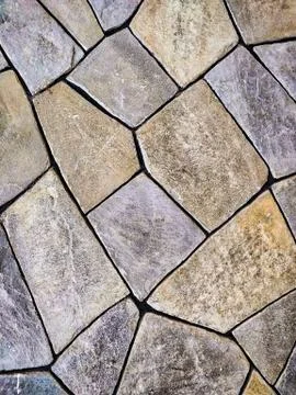 Big flat stone pavement background or texture Stock Photos