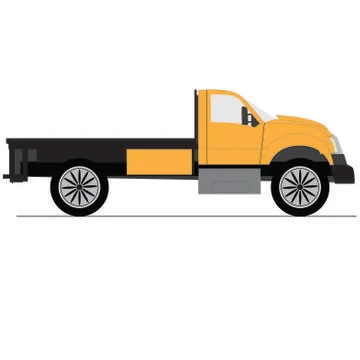 Big flatbed truck Stock Illustration