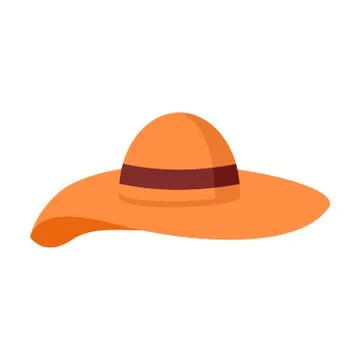 Big Floppy Hat Summer Stuff Illustration Graphic Design Иллюстрация
