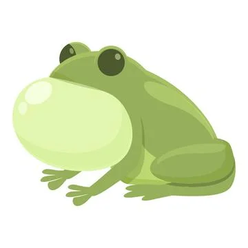 Big frog icon cartoon vector. Jump animal Stock Illustration
