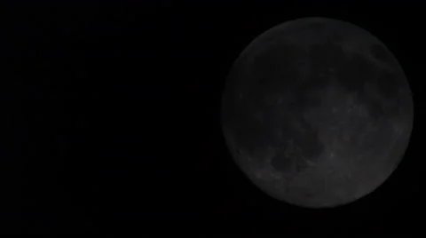 Big full moon with clouds Stock Footage 65494523