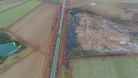 Big garbage Deposit on the roadside 動画素材 78907569