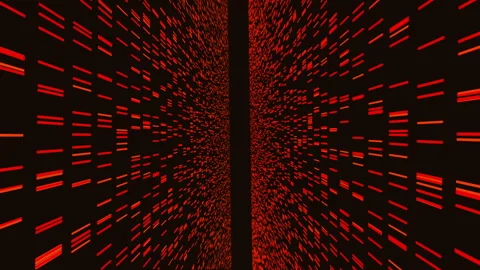 Big genomic data visualization, DNA information by virtual ai Stock Footage 302263901