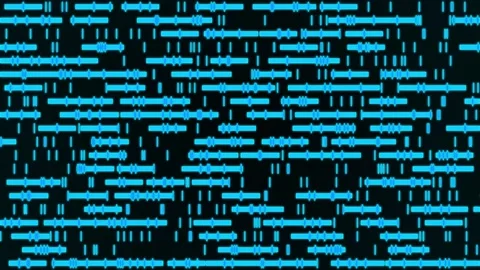 Big genomic data visualization, DNA information by virtual ai Stock Footage 312225326