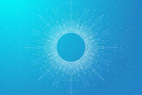 Big Genomic Data Visualization. DNA helix, DNA strand, DNA Test. Molecule or 스톡 일러스트