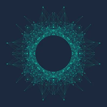 Big Genomic Data Visualization. DNA helix, DNA strand, DNA Test. Molecule or Stock Illustration