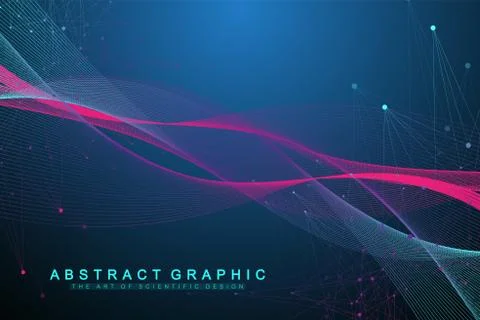 Big Genomic Data Visualization. DNA helix, DNA strand, DNA Test. Molecule or 스톡 일러스트