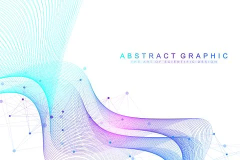 Big Genomic Data Visualization. DNA helix, DNA strand, DNA Test. Molecule or 스톡 일러스트