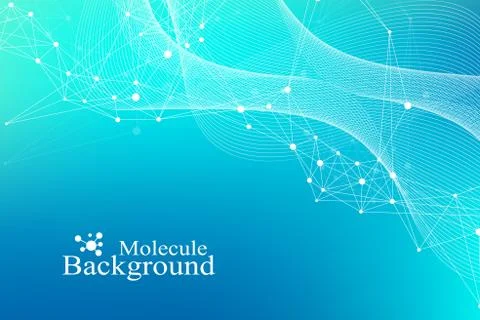 Big Genomic Data Visualization. DNA helix, DNA strand, DNA Test. Molecule or Illustrazione stock