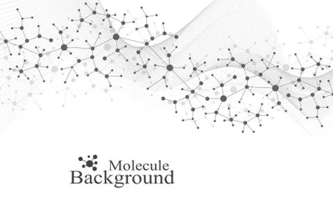 Big Genomic Data Visualization. DNA helix, DNA strand, DNA Test. Molecule or Stock Illustration