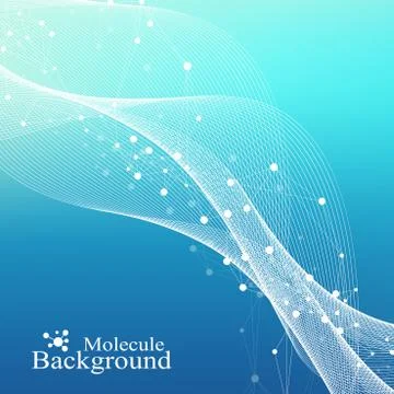 Big Genomic Data Visualization. DNA helix, DNA strand, DNA Test. Molecule or Stock Illustration