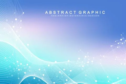 Big Genomic Data Visualization. DNA helix, DNA strand, DNA Test. Molecule or  Stock Illustration