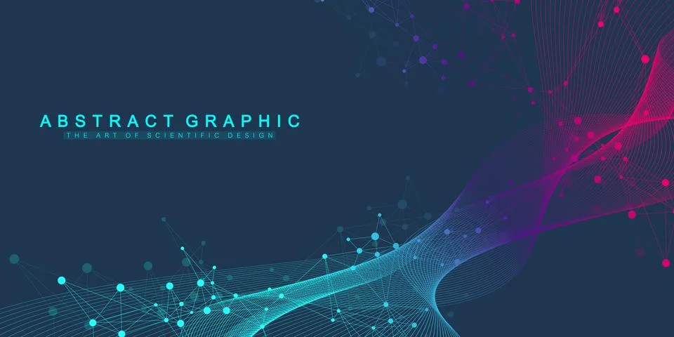 Big Genomic Data Visualization. DNA helix, DNA strand, DNA Test. Molecule or  Stock Illustration