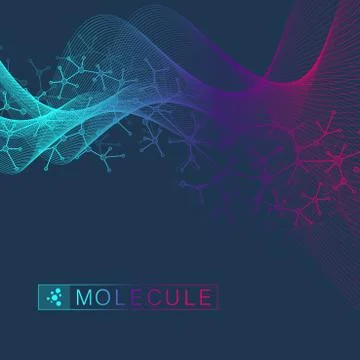 Big Genomic Data Visualization. DNA helix, DNA strand, DNA Test. Molecule or  Stock Illustration