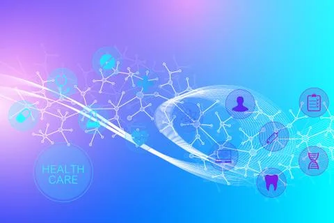 Big Genomic Data Visualization. DNA helix, DNA strand, DNA Test. Molecule or  Stock Illustration