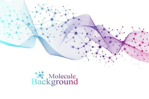 Big Genomic Data Visualization. DNA helix, DNA strand, DNA Test. CRISPR CAS9  Stock Illustration