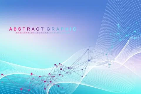 Big Genomic Data Visualization. DNA helix, DNA strand, DNA Test. CRISPR CAS9  Stock Illustration