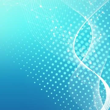 Big Genomic Data Visualization. DNA helix, DNA strand, DNA Test. CRISPR CAS9  Stock Illustration