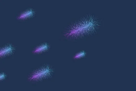 Big Genomic Data Visualization. DNA helix, DNA strand, DNA Test. Molecule or Illustrazione stock