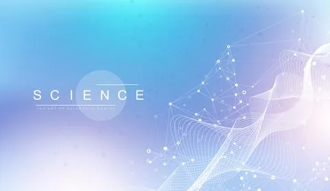 Big Genomic Data Visualization. DNA helix, DNA strand, DNA Test. CRISPR CAS9 - Stock Illustration