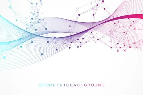 Big Genomic Data Visualization. DNA helix, DNA strand, DNA Test. CRISPR CAS9 - Stock Illustration