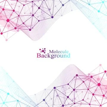 Big Genomic Data Visualization. DNA helix, DNA strand, DNA Test. CRISPR CAS9 - Illustrazione stock