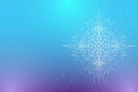 Big Genomic Data Visualization. DNA helix, DNA strand, DNA Test. Molecule or Stock Illustration