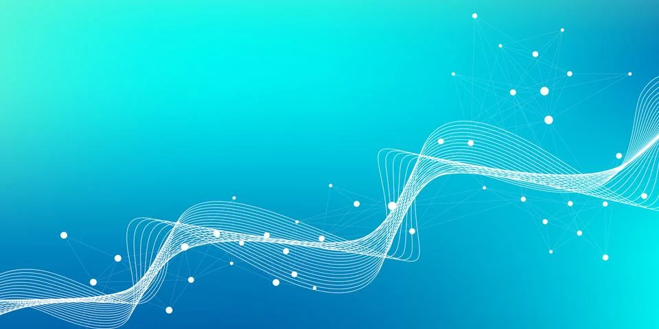 Big Genomic Data Visualization. DNA helix, DNA strand, DNA Test. Molecule or Stock Illustration