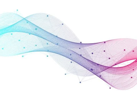 Big Genomic Data Visualization. DNA helix, DNA strand, DNA Test. Molecule or Stock Illustration