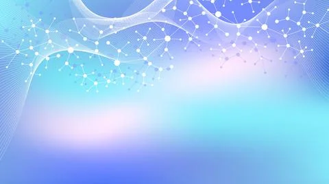 Big Genomic Data Visualization. DNA helix, DNA strand, DNA Test. CRISPR CAS9 - Stock Illustration