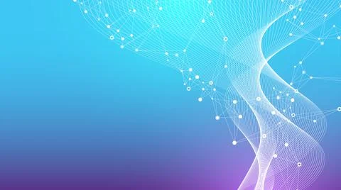 Big Genomic Data Visualization. DNA helix, DNA strand, DNA Test. CRISPR CAS9 - Stock Illustration