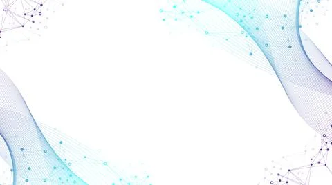 Big Genomic Data Visualization. DNA helix, DNA strand, DNA Test. CRISPR CAS9 - Stock Illustration