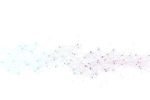 Big Genomic Data Visualization. DNA helix, DNA strand, DNA Test. Molecule or Illustrazione stock