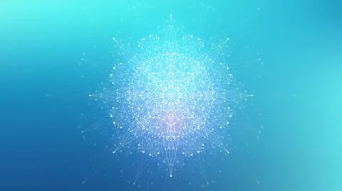 Big Genomic Data Visualization. DNA helix, DNA strand, DNA Test. CRISPR CAS9 - Stock Illustration