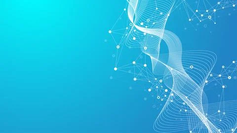 Big Genomic Data Visualization. DNA helix, DNA strand, DNA Test. CRISPR CAS9 - Stock Illustration