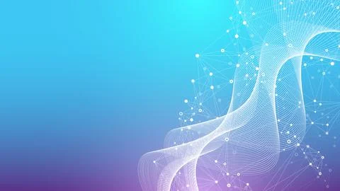 Big Genomic Data Visualization. DNA helix, DNA strand, DNA Test. CRISPR CAS9 - Illustrazione stock