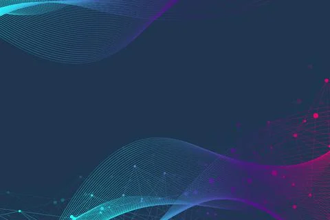 Big Genomic Data Visualization. DNA helix, DNA strand, DNA Test. Molecule or Illustrazione stock