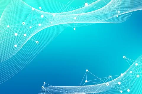 Big Genomic Data Visualization. DNA helix, DNA strand, DNA Test. CRISPR CAS9 - Illustrazione stock