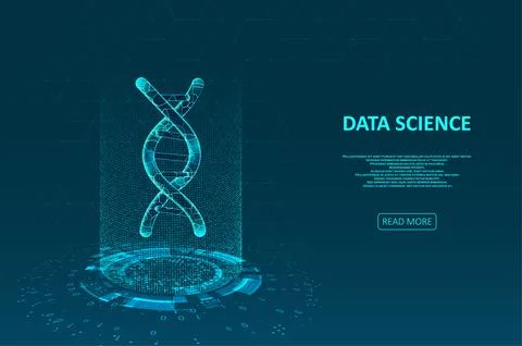 Big genomic data visualization Illustrazione stock