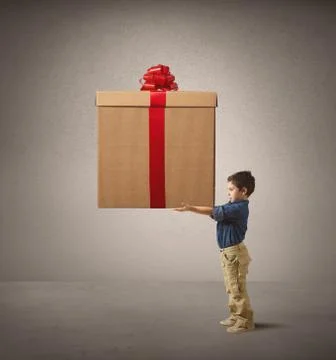 Big gift Foto stock