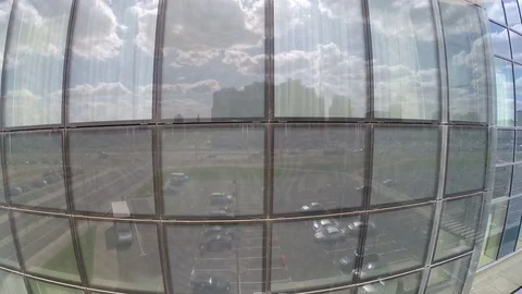 Big glass skyscraper Stock Footage 72293716