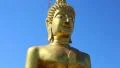Big Golden Buddha statue on Pratumnak Hill in Pattaya, Thailand HD Footage