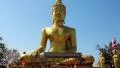 Big Golden Buddha statue, Pratumnak Hill, Pattaya, Thailand HD Footage