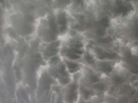 Big gray clouds in storm Stock Photos