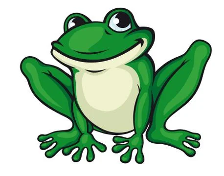 Big green frog Stock-Illustration