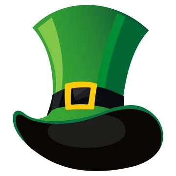 Big Green Hat Stock Illustration