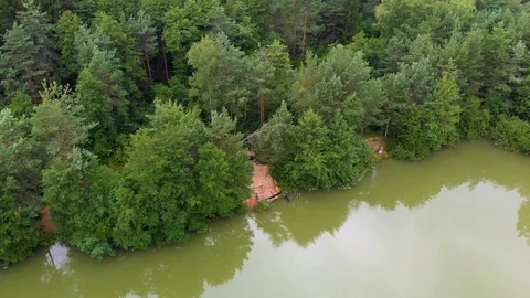 Big green lake Stock Footage 112181400
